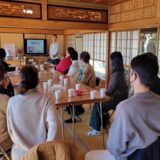 南河内郡の法華寺にて講演