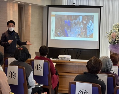 「くらしの友国領総合斎場」にて講演会