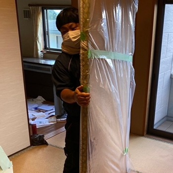 汚染した畳の除去